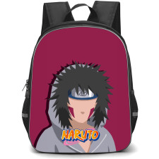 Naruto Kiba Inuzuka Backpack StudentPack - Kiba Inuzuka Portrait Minimalist On Red Background
