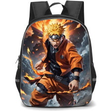 Naruto Uzumaki School Backpack StudentPack - Naruto Angry Smoke Background