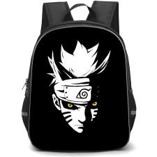 Naruto Uzumaki Backpack StudentPack - Uzumaki Naruto Avatar On Black Background
