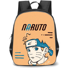 Naruto Uzumaki Backpack StudentPack - Naruto Uzumaki Avatar On Orange Background