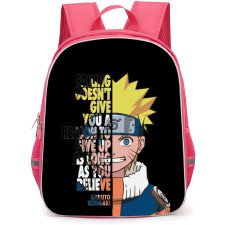 Naruto Uzumaki Backpack StudentPack - Naruto Uzumaki Quote On Black Background