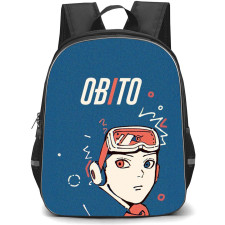 Naruto Obito Uchiha Backpack StudentPack - Obito Uchiha Avatar On Blue Background