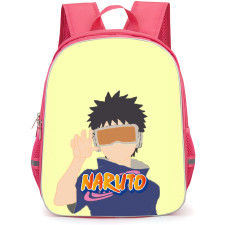 Naruto Obito Uchiha Backpack StudentPack - Obito Uchiha Portrait Minimalist On Yellow Background