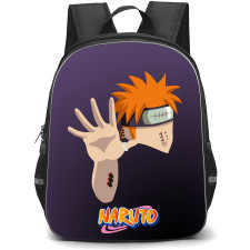 Naruto Pain Backpack StudentPack - Pain Attack Mode Minimalist On Purple Background