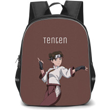 Naruto Tenten Backpack StudentPack - Tenten Portrait On Brown Background
