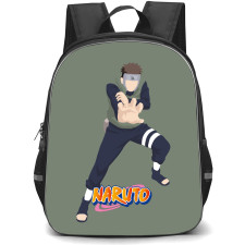 Naruto Yamato Backpack StudentPack - Yamato Attack Mode Minimalist On Olive Background