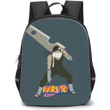 Naruto Zabuza Momochi Backpack StudentPack - Zabuza Momochi Attack Mode Minimalist On Navy Background