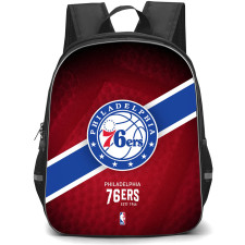 NBA Philadelphia 79ers Backpack StudentPack - Team Logo Stripe Background