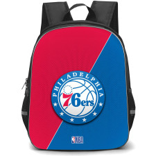 NBA Philadelphia 79ers Backpack StudentPack - Team Logo On Red And Blue Background