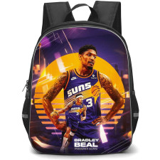 NBA Bradley Beal Backpack StudentPack - Bradley Beal Phoenix Suns 3 Standing Portrait Graphic Art