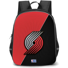 NBA Portland Trail Blazers Backpack StudentPack - Team Logo On Red And Black Background