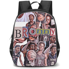 Bronny James Jr Backpack StudentPack - Bronny Highschool Pictures Collage