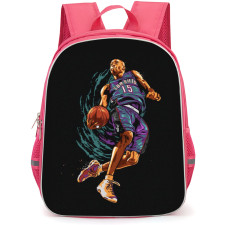 NBA Vince Carter Backpack StudentPack - Vince Carter Dunking Illustration Art On Black Background