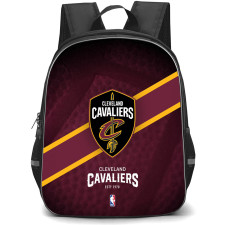 NBA Cleveland Cavaliers Backpack StudentPack - Team Logo Stripe Background