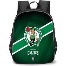 NBA Boston Celtics Backpack StudentPack - Team Logo Stripe Background