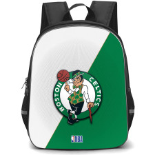 NBA Boston Celtics Backpack StudentPack - Team Logo On White And Green Background