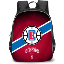 NBA Los Angeles Clippers Backpack StudentPack - Team Logo Stripe Background