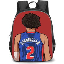 NBA Cade Cunningham Backpack School Bag StudentPack - Cade Cunningham Back Jersey Portrait Collage Poster