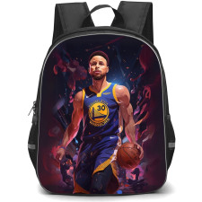 NBA Stephen Curry Backpack StudentPack - Stephen Curry Holding Ball Wpap Art Poster