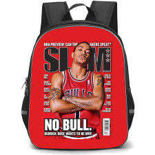 NBA Derrick Rose Backpack StudentPack - Derrick Rose No Bull Red Background Poster