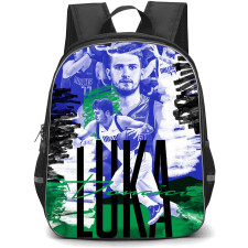 NBA Luka Doncic Backpack StudentPack - Luka Doncic Mavericks 11 Dribbling Graphic Art