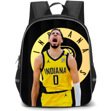 NBA Tyrese Haliburton Backpack StudentPack - Tyrese Haliburton Indiana Pacers Shouting On Black Background