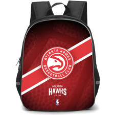NBA Atlanta Hawks Backpack StudentPack - Team Logo Stripe Background