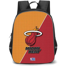 NBA Miami Heat Backpack StudentPack - Team Logo On Red And Black Background