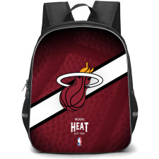 NBA Miami Heat Backpack StudentPack - Team Logo Stripe Background