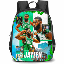 NBA Jaylen Brown Backpack StudentPack - Jaylen Brown Boston Celtics Portrait Poster Art