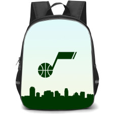 NBA Utah Jazz Backpack StudentPack - Utah Jazz Silhoutte Art Silhoutte Art Logo