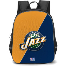NBA Utah Jazz Backpack StudentPack - Team Logo On Yellow And Blue Background