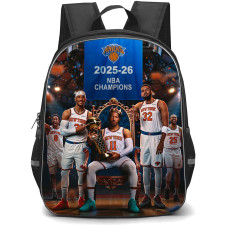 NBA New York Knicks Champions Backpack School Bag StudentPack - New York Knicks 2025-26 NBA Champions Arena Celebration Poster