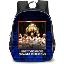 NBA New York Knicks Champions Backpack School Bag StudentPack - New York Knicks 2026 NBA Champions Trophy Team Portrait Poster