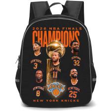 NBA New York Knicks Champions Backpack School Bag StudentPack - New York Knicks 2026 NBA Finals Champions Players Trophy Poster