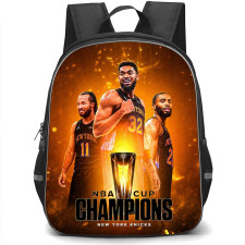 NBA New York Knicks Champions Backpack School Bag StudentPack - NBA New York Knicks NBA Cup Finals MVP Trio Poster