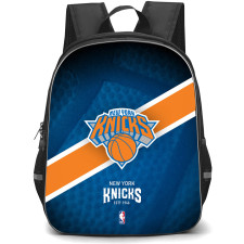 NBA New York Knicks Backpack StudentPack - Team Logo Stripe Background