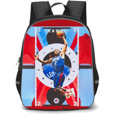 NBA Kawhi Leonard Backpack StudentPack - Kawhi Leonard Los Angeles Clippers 2 Dunking On Graphic Art Poster