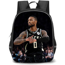 NBA Damian Lillard Backpack StudentPack - Damian Lillard Milwaukee Bucks Showing Times Up Candid Poster