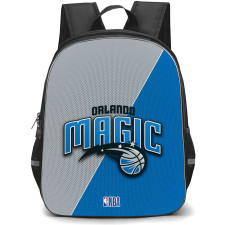 NBA Orlano Magic Backpack StudentPack - Team Logo On Grey And Blue