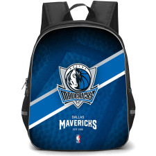 NBA Dallas Mavericks Backpack StudentPack - Team Logo Stripe Background