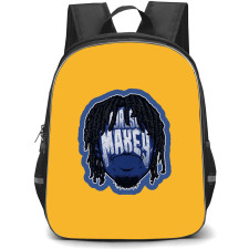 NBA Tyrese Maxey Backpack StudentPack - Tyrese Maxey Avatar Illustration On Yellow Background
