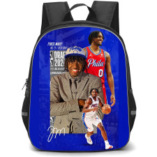 NBA Tyrese Maxey Backpack StudentPack - Tyrese Maxey Smiling Aesthetic Poster