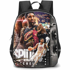 NBA Donovan Mitchell Backpack StudentPack - Donovan Mitchell Cleveland Cavaliers 45 Graphic Art Poster