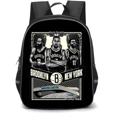 NBA Brooklyn Nets Backpack StudentPack - Brooklyn Nets Big 3 Poster Art