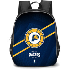 NBA Indiana Pacers Backpack StudentPack - Team Logo Stripe Background