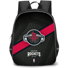 NBA Houston Rockets Backpack StudentPack - Team Logo Stripe Background