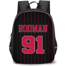 NBA Dennis Rodman Backpack StudentPack - Dennis Rodman Chicago Bulls No. 91 Jersey