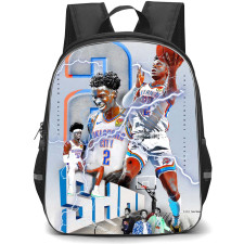 NBA Shai Gilgeous-Alexander Backpack StudentPack - Shai Gilgeous-Alexander OKC Thunder Graphic Art Poster