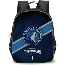 NBA Minnesota Timberwolves Backpack StudentPack - Team Logo Stripe Background